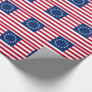 Betsy Ross Amerikaanse vlag Cadeaupapier