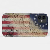  Betsy Ross Amerikaanse vlag Case-Mate iPhone Case (Achterkant (horizontaal))