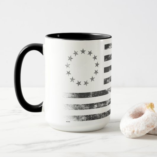 Betsy Ross Amerikaanse vlag Mok (Met donut)