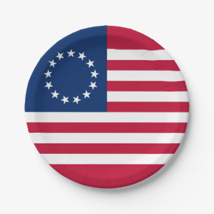 Betsy Ross Amerikaanse vlag Papieren Bordje