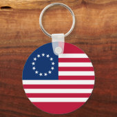 Betsy Ross Amerikaanse vlag Sleutelhanger (Achterkant)