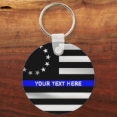 Betsy Ross Blue Line Sleutelhanger (Voorkant)