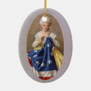 Betsy Ross, c1908, G. Liebscher Keramisch Ornament