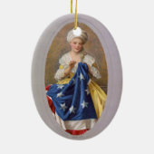 Betsy Ross, c1908, G. Liebscher Keramisch Ornament (Achterkant)