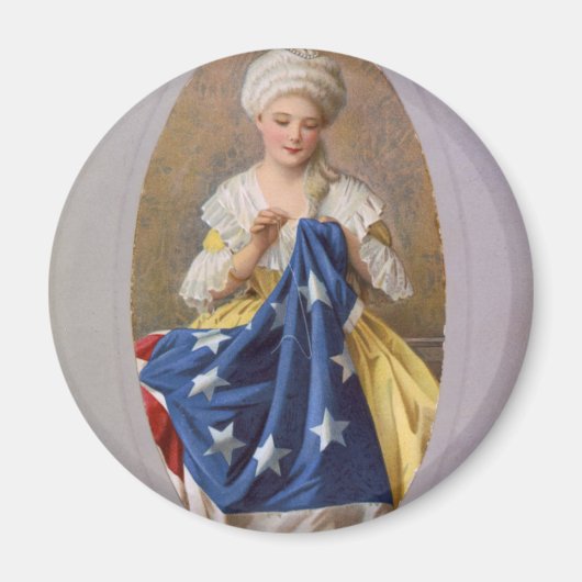 Betsy Ross, c1908, G. Liebscher Magneet (Voorkant)