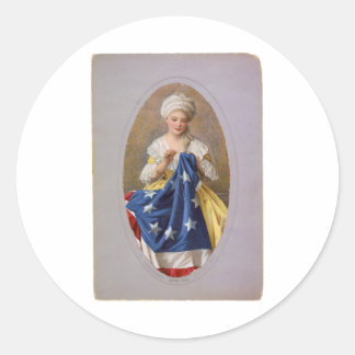 Betsy Ross, c1908, G. Liebscher Ronde Sticker