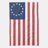 Betsy Ross Drapeau Design Serviettes de cuisine/ba (Vertical)