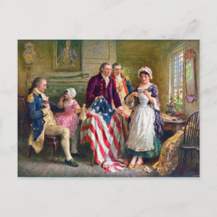 Betsy Ross en de sterren en Stripes 1777 Briefkaart