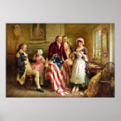 Betsy Ross en Generaal George Washington Poster (Voorkant)