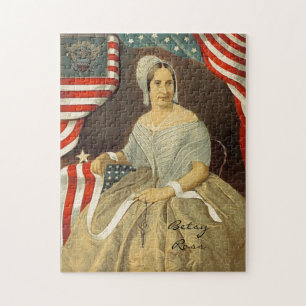 Betsy Ross First American Flag  Portret US Legpuzzel