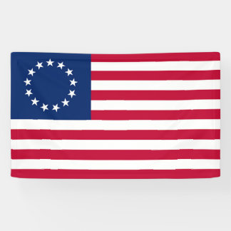 Betsy Ross Flag -  Amerikaanse vlag  Spandoek