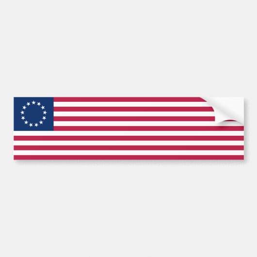 Betsy Ross Flag Bumpersticker (Voorkant)