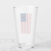 Betsy Ross Flag Design Glass Cup Glas (Achterkant)