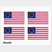 Betsy Ross Flag Rechthoekige Sticker (Vel)