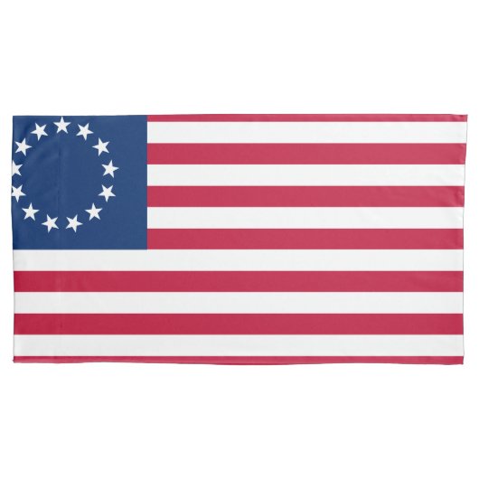 Betsy Ross Old Glory American Vlag Kussensloop (Voorkant)