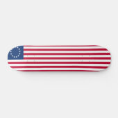Betsy Ross Old Glory American Vlag Skateboard (Horizontaal)