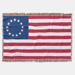 Betsy Ross United States Flag Circa 1777 Deken