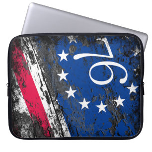 Betsy Ross Vlag 1776 Patriottische 4e juli Laptop Sleeve