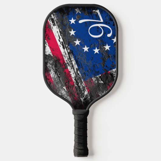Betsy Ross Vlag 1776 Patriottische 4e juli Pickleball Paddle (Voorkant)