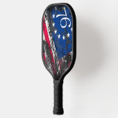 Betsy Ross Vlag 1776 Patriottische 4e juli Pickleball Paddle (Links)