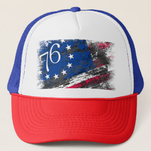 Betsy Ross Vlag 1776 Patriottische 4e juli Trucker Pet
