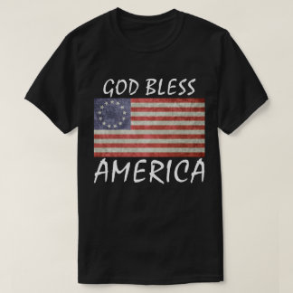 Betsy Ross Vlag God zegene Amerika naar shirt