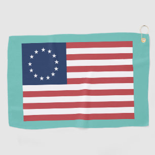 BETSY ROSS VLAG GOLFHANDDOEK PATRIOTTISCH