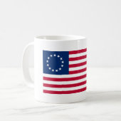Betsy Ross vlag Koffiemok (Voorkant links)