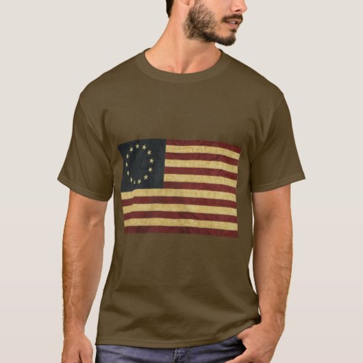 Betsy Ross  vlag T-shirt (Voorkant)