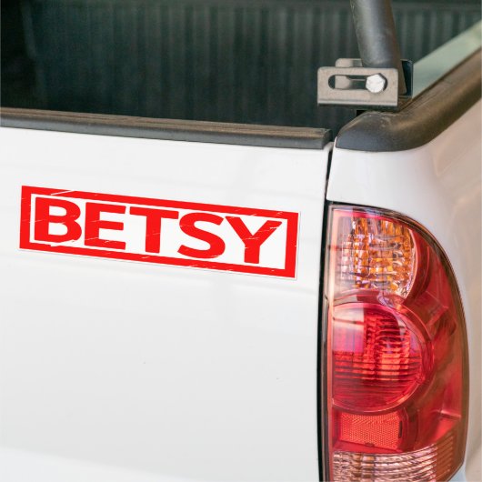 Betsy Stamp Bumpersticker (Op Truck)