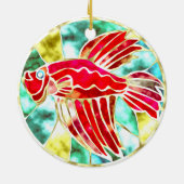 Betta Bliss Keramisch Ornament (Achterkant)
