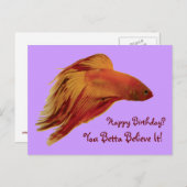Betta - Carte postale Anniversaire (Devant / Derrière)