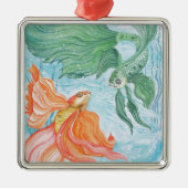 Betta Dance Metalen Ornament (Voorkant)