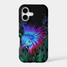 Betta de fantaisie Splendens Teal bleu et rouge