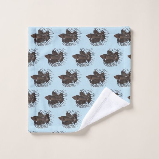 Betta Fish Bath-handdoekset Bad Handdoek (Wasdoekje)