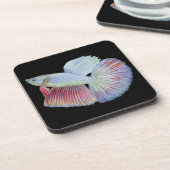 Betta Fish Beverage Coaster Bier Onderzetter (Linkerzijde)