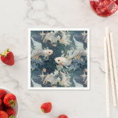 Betta Fish Blauw Wit Servet (Insitu)