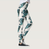 Betta Fish Blauwgroen Green Art Leggings Workout (Rechts)