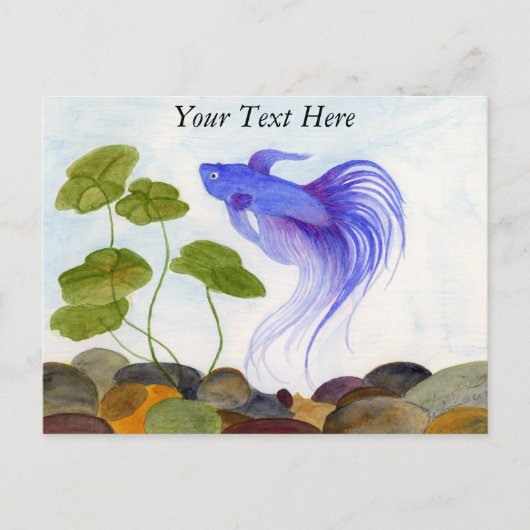 Betta Fish Briefkaart (Voorkant)