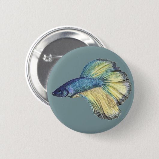 Betta Fish Button (Voorkant /achterkant)
