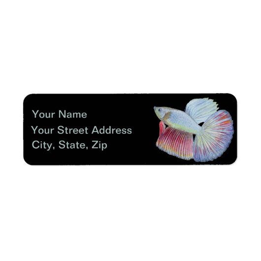 Betta Fish Etiket (Voorkant)