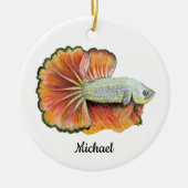 Betta Fish Keramisch Ornament (Voorkant)