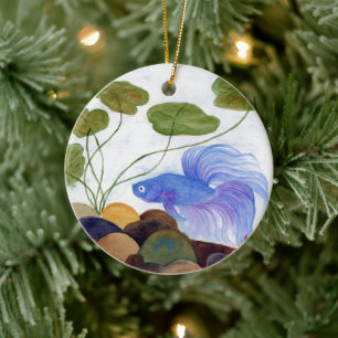 Betta Fish Keramisch Ornament
