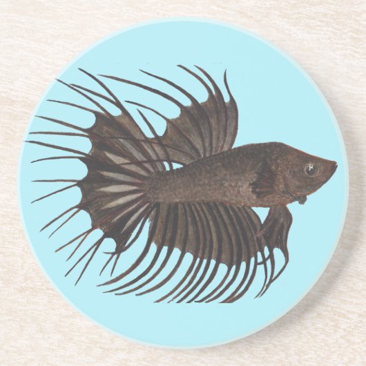 Betta Fish Onderzetter (Voorkant)
