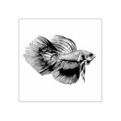 Betta Fish Rubberstempel (Afrduk)