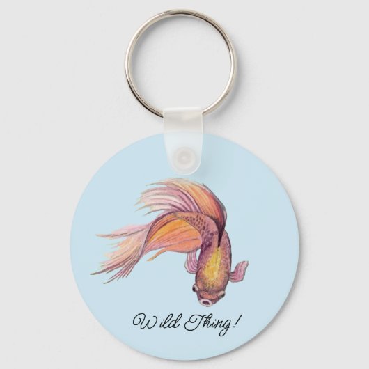 Betta Fish Sleutelhanger (Achterkant)
