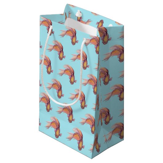 Betta Fish Small Gift Bag Klein Cadeauzakje (Voorkant Gekanteld)