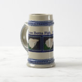 Betta fish Stein Bierpul (Voorkant links)