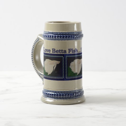 Betta fish Stein Bierpul (Voorkant links)