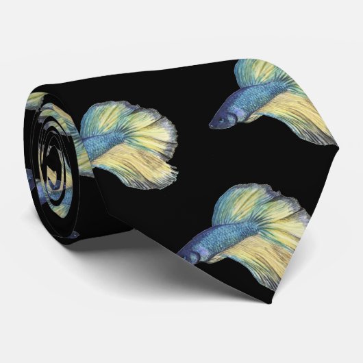 Betta Fish-Stropdas Stropdas (Opgerold)